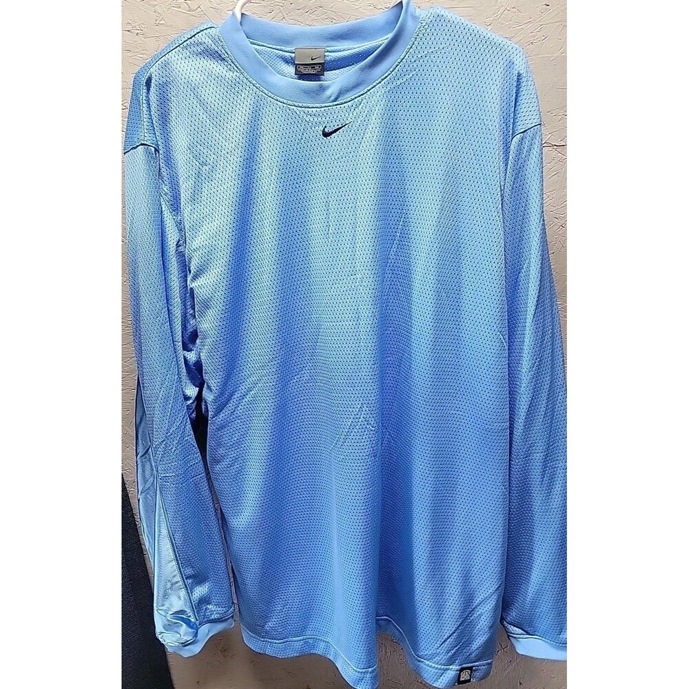 Nike Jersey Shirt Long Sleeve Mens Size XL Black Active Casual Shirt